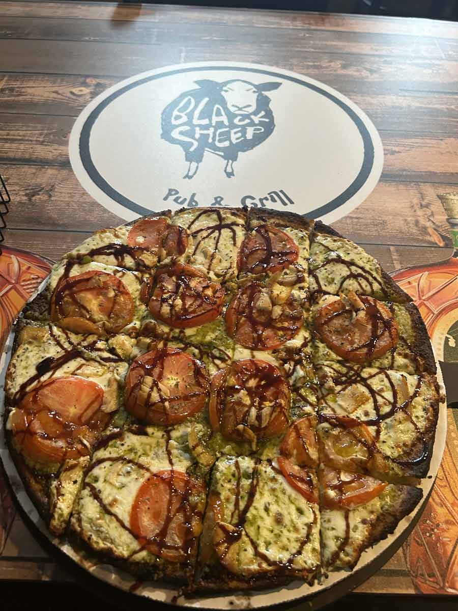 Black Sheep May 2024 pizza of the month is Pesto Pizza